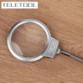 Illuminated Desk Table Led Lamp Magnifying Glass 2X 5X Magnifying Table 2 LED Reading  Painting magnifier Tools Gift. 