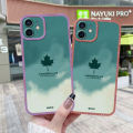 JIUMOO Case For Huawei Y9s Case Colorful Maple Leaves Thin Shockproof Square Edge Silicone Casing Full Lens Cover Camera Protect Cases Softcase. 