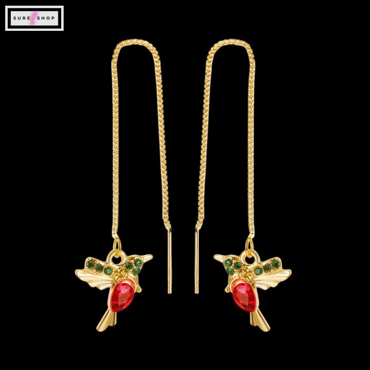 Unique%20Little%20Bird%20Drop%20Long%20Hanging%20Hummingbird%20Earrings%20For%20Women%20-%20Image%204