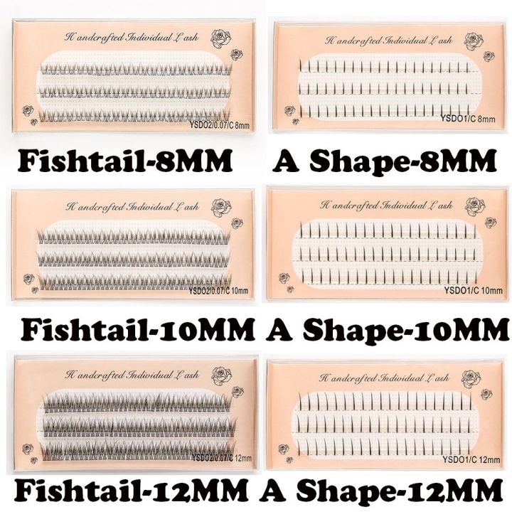 【The Edge of Beauty】DIY Eyelashes Extension Interperse Natural Vivid Individual Lashes A Shape Cluster Fishtail