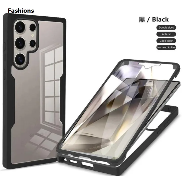 Fashions%20Phone%20case%20Samsung%20Galaxy%20S25%20Ultra%205G%20Sumsung%20S25%20Plus%20S%2025%20S25Ultra%20Transparent%20Protector%20with%20Mobile%20phone%20Film%20Cover%20Double%20Protect%20shield%20Full%20Cover%20Armor%20Cover%20cases%20-%20Image%202