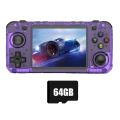 R36H Handheld Retro Game Console 64G 20000+Games Linux 3.5 Inch Portable Pocket Video Player for Kid Gift B. 
