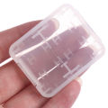 【Free shipping】 2Pcs 8 in 1 Transparent TF MS Memory Card Holder Plastic Case Storage Box.