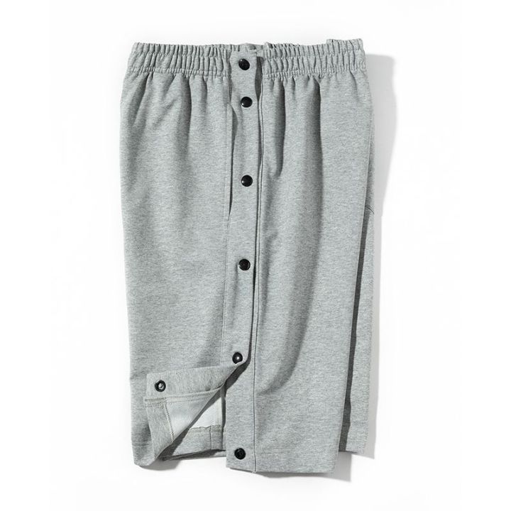 Side%20Breasted%20Shorts%20Men's%20Basketball%20Pants%20Half%20Open%20Full%20Buckle%20Fifth%20Pants%20Summer%20Thin%20Trendy%20Loose%20Pants%20-%20Image%204