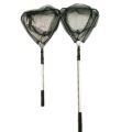 Fishing Hand Nets Telescopic Retractable FishingNet Telescopic Foldable Fishing Landing Net Aluminum Alloy Bird Fish Fly Catcher（1M5）. 