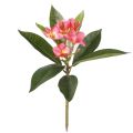 One Faux Single Stem Frangipani 23 Length Simulation Plumeria Real Touch Green Leaf for Wedding Centerpieces 3 Colors. 