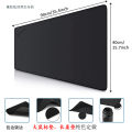 Pure black large table pad, mouse pad, rubber cloth factory spot bet craft hemming edging can be printed LOGO.
