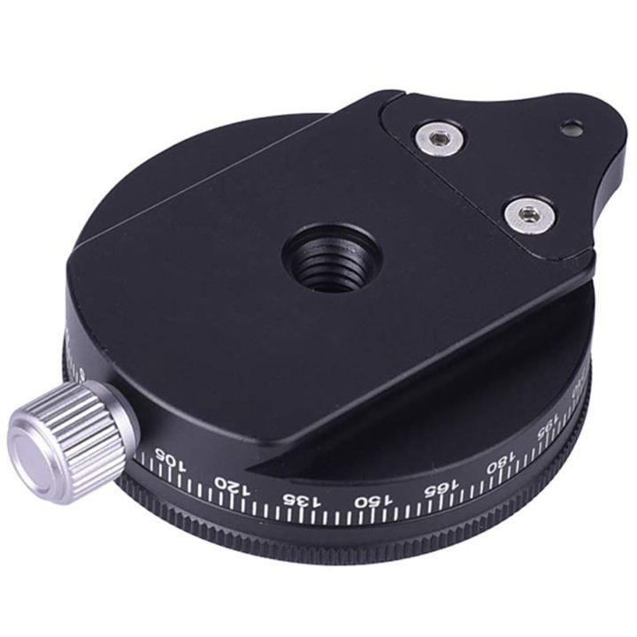 2X%20Camera%20Pan%20Base%20with%20Style%20Plate,%200.95cm%20Screw%20Aluminum%20Panoramic%20Ball%20Tripod%20Head%20with%20Bubble%20Level%20-%20Image%202