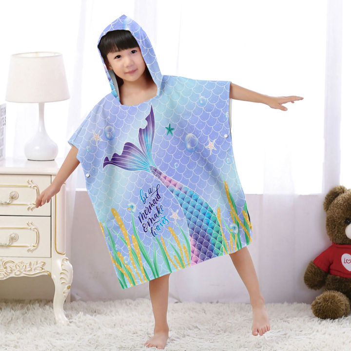 Mermaid%20cape%20beach%20bathrobe%20Seaside%20change%20bathrobe%20Surf%20suit%20Printed%20hooded%20bath%20towel%20one%20piece%207%20-%20Image%203