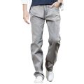 Men's Brand Jeans High Quality Gray Mens Retro Baggy Jeans Hip Hop Loose Skateboard Denim Pants Brand Clothes Size 28-48. 