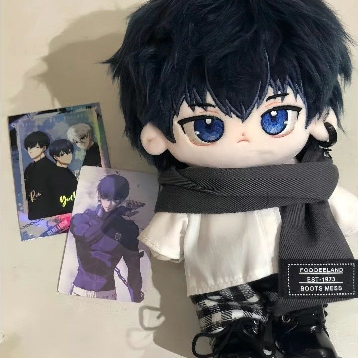 20cm Dressing-up Plush Puppets COS Anime Blue Lock Yoichi Isagi Cartoon Cotton Stuffed Doll Girls' Children's Cute Gift Toys