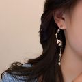 Vintage Sweet Temperament Drop Dangle Earrings  For Girls Tulip Flower  Necklace Clavicle Chain Choker Women Stud Earrings. 