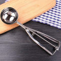 Stainless Steel Ice Cream Scoop Multi Use Food Spoon (Silver)(Pack of 1). 