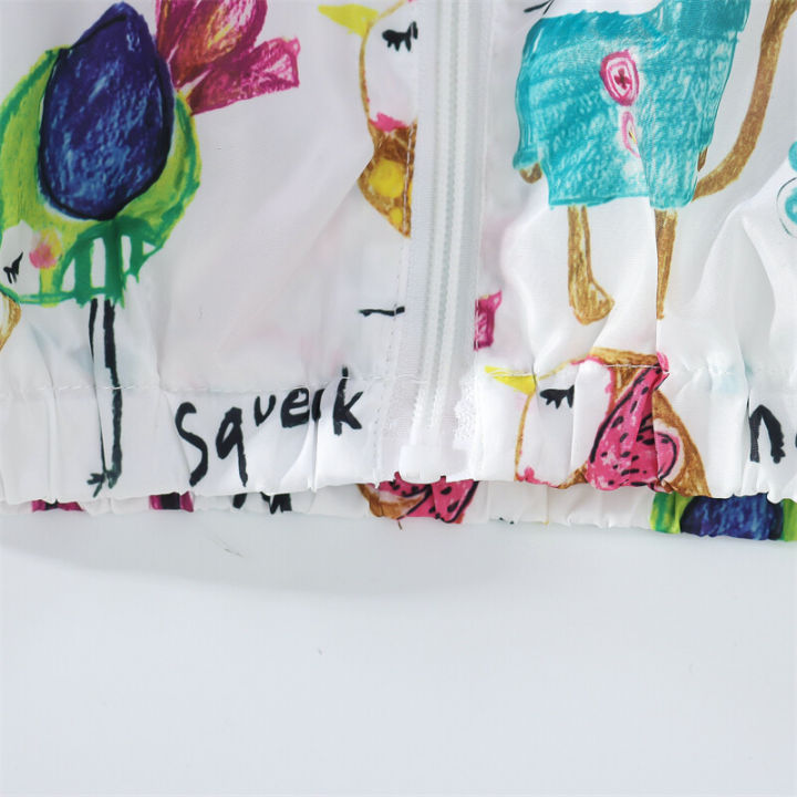 Korean%20Version%20Children's%20Clothing%20Jacket%20Spring%20and%20Autumn%20Season%20Baby%20Children's%20Full%20Print%20Cartoon%20Unicorn%20Jacket%20Girl's%20Sprinter%20Cardigan%20Windproof%20Top%20-%20Image%206