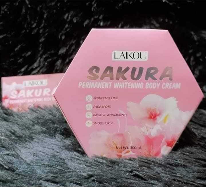Sakura Body Whitening Cream 300 Ml Skin Lightening And Brightening Moisturizer