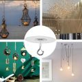 Metal Self Adhesive Stick Ceiling Hook Heavy Duty With No Drilling Home Decoration Gadget For Plants Wind Chimes Accessories. 