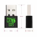 WiFi 6 AX900 900Mbps USB Adapter 2 in 1 Bluetooth 5.3 Wifi6 2.4G 5Ghz USB Dongle Receiver Free Driver For Win 10/11. 