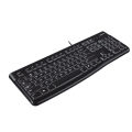 Logitech K120 Wired Keyboard for Windows, USB Plug-and-Play, Full-Size, Spill Resistant, Curved Space Bar PC/Laptop - Black - Keyboard - Keyboard. 