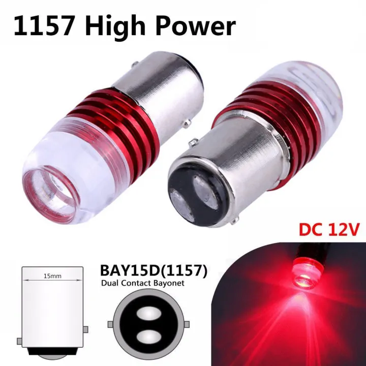 TAIL LIGHT BULB RED Tail Light Car, Motorbike LED (12 V, 5 W)  (Universal For Bike,Car)