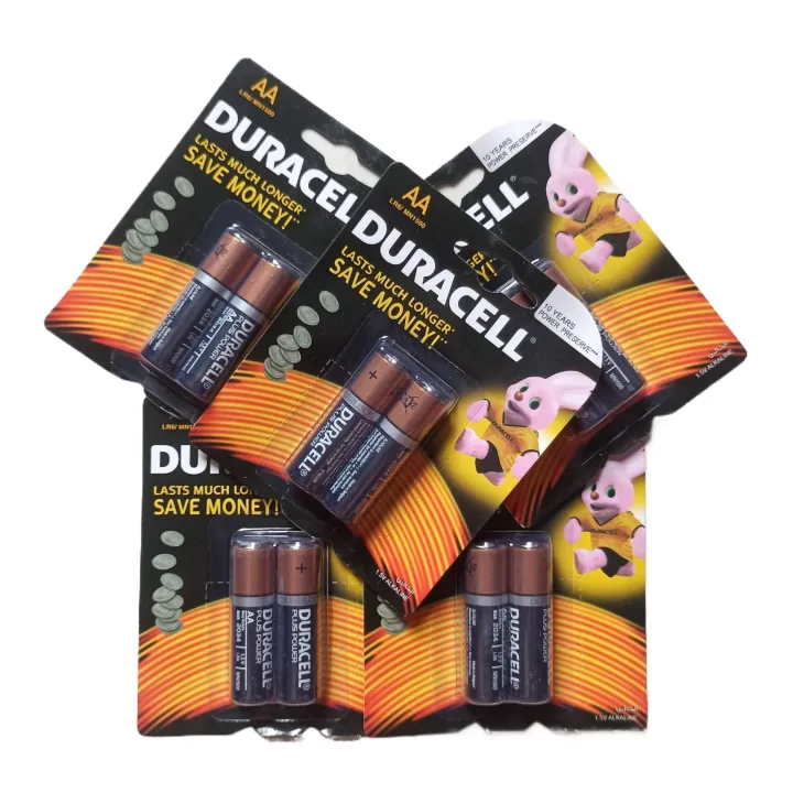 Duracell Plus Power AA LR6 1.5V Long Lasting Alkaline Battery -  2 Pcs Pack (Non Rechargeable)
