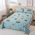 O1 Bed Sheet Single Piece Student Dormitory Single Double Bed 1.5m Pure Water Washed Quilt Sheet Fresh Floral Summer I.