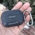 Spigen Rugged Armor Protective Case For AirPods Pro 2nd Gen - With Metal Hook. 