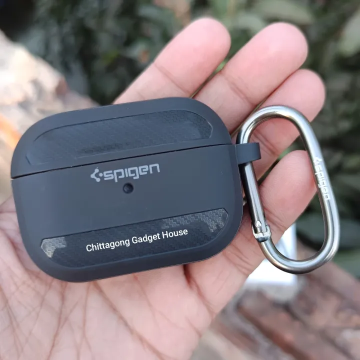 Spigen%20Rugged%20Armor%20Protective%20Case%20For%20AirPods%20Pro%202nd%20Gen%20-%20With%20Metal%20Hook%20-%20Image%202