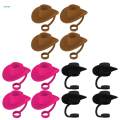 【Prime deal】 4x Straw Covers Cap Creative Straw Dust Plug for Hiking.