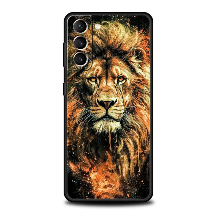 The%20Lion%20Case%20for%20Samsung%20Galaxy%20S24%20S23%20S22%20S20%20S21%20FE%20Ultra%20S24%20S23%20S10%20S10E%20S9%20S8%20Plus%205G%20Silicone%20Phone%20Cover%20Fundas%20Capas%20-%20Image%204