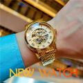 Watch For Men Transparent Fashion Diamond Luminous Gear Movement Classic Design Top Brand Luxury Men's Mechanical Skeleton Watch. 