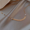 Trendy Fashionable Pearl Leaf Chain Golden Bracelets for Girls Charm Jewelry - Bracelet for Women Simple Fashion New Collection. 