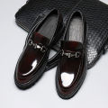 Mens Thick Platform Formal Shoes Round Toe Slip On Genuine Leather Casual Shoes Casual Party Men Shoes Large Size 38-46 KEEMEEUYZO.
