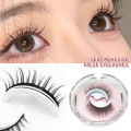 Korean Self Adhesive Eyelashes Natural Lashes Reusable Eyelashes Supplies Manga Eyelashes Blush Makeup Products. 