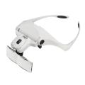 KOGEEK Headband Headset Magnifier Magnifying Glass Loupe Glasses With LED Light + 5 Lens. 