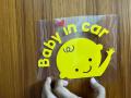 Car Styling "Baby In Car" Waving Baby On Board Tata Sign Cute Car Decal Of Vinyl/Pvc Sticker. 