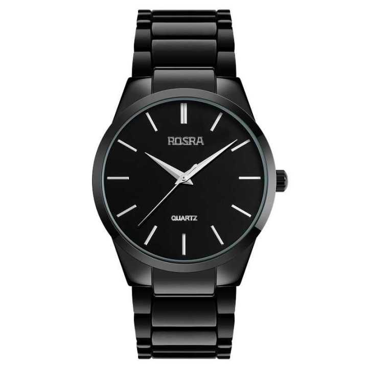 New Men's Business Luxury Watch Stainless Clock Steel Analog Quartz watch - Watch - Watch For Men