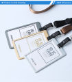 1 PCS Reap Aluminum Name Badge Holder Vertical ID Card holder. 