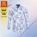 Oxygen Mens Cotton Floral Print Full Sleeve Slim Fit Casual Shirt. 