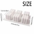 DIY Tool 6 Cavity Silicone Candle Mold 3D Cube Shape Large Bubble Ball 3D Bubble Cube Mold Reusable Non-Stick DIY Mousse Cake Mold Soap Making.