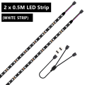 RGB LED Strip Light for Modding PC CASE Compatible with ASUS Aura Sync, Gigabyte RGB Fusion, MSI Mystic Light, ASRock RGB.