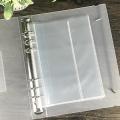 A5 Loose-Leaf Notebook - 6 Holes 4 Grid Transparent Inner Core Bag - Plastic Pp Business Card Bag - Polaroid 3 Inch Photo Storage Bag. 