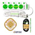 Multiplug Heavy Duty 4 Gang Socket and 2 USB Charging Port Multi Plug Extension Cord 21 Feet Cable.