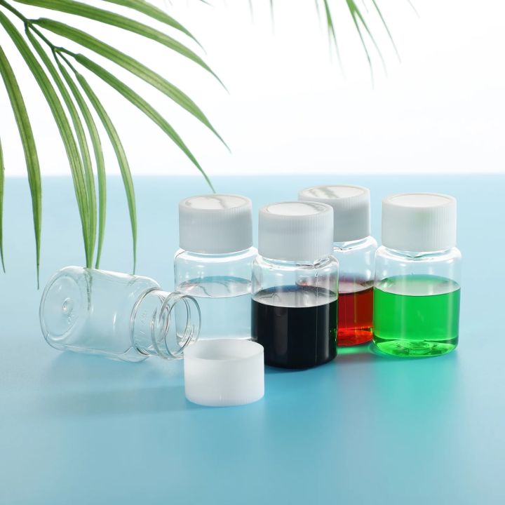 10pcs%20Travel%20Size%20Plastic%20Bottles%20Empty%20Small%20Vials%20Screw%20Lid%20Refillable%20Containers%20for%20Powder%20Liquids%20(30ML)%20Ginger%20shot%20-%20Image%202