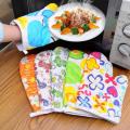 1 Pair Kitchen Cooking Mitts Microwave Kitchen Light Thin Oven Gloves Heat Resistant. 