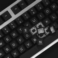KBDiy 161 Keys/Set PBT SA Profile GMK WOB Keycaps for Mechanical Keyboard Black And White Double Shot Keycap Custom ISO for K500.