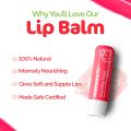 Mamaearth Nourishing Lip Balm Tinted 100% Natural with Vitamin E and Strawberry-4g. 