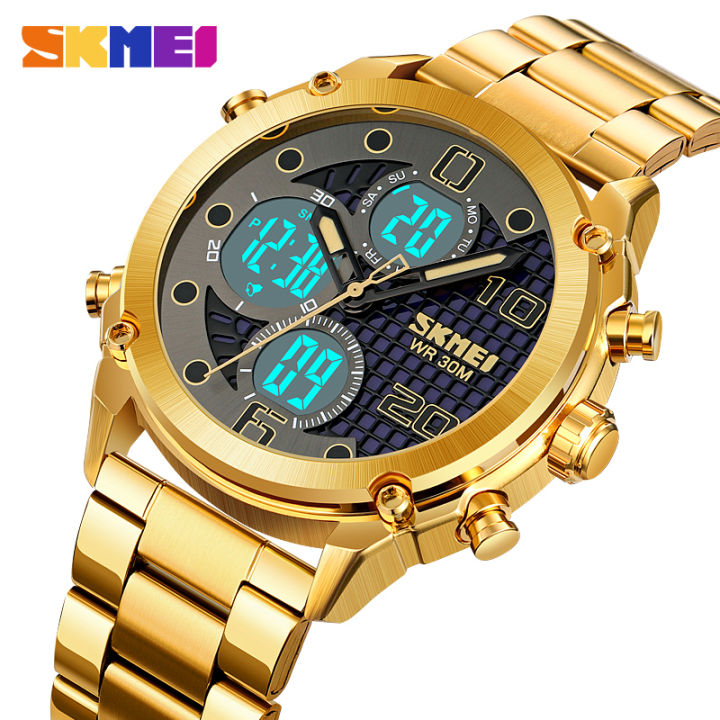 Skmei%20Three%20Time%20Double%20Display%20Multi-Function%20Trend%20Watch%20Waterproof%20Luminous%20Fashion%20Men's%20Sports%20Electronic%20Watch%201975%20-%20Image%205