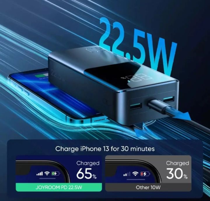 Joyroom%20Jr-Qp193%20Super%20Fast%2022%20-5W%20Power%20Bank%2030000Mah%20-%20Black%20-%20Stay%20Charged%20On%20The%20Go%20With%20Joyroom'S%20Super-Fast%2022%20-5W%20Power%20Bank%20In%20Black%20-%20Image%206