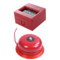AC 250V/12V DC 12V Resettable Manual Call Point Fire Alarm Pull Station & AC 220V 100mm Schools Fire Alarm.