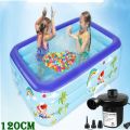 120 CM Inflatable Swimming Pool with pumber and 50 pcs Ball.